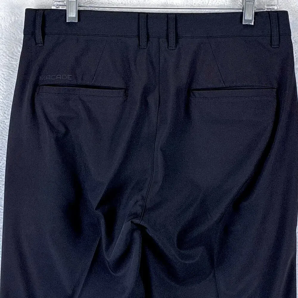 Macade Pants Mens 32x34 Black Performance Stretch Slim Fit Golf Preppy Outdoor